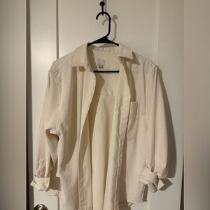 Cream Button-Up Shirt